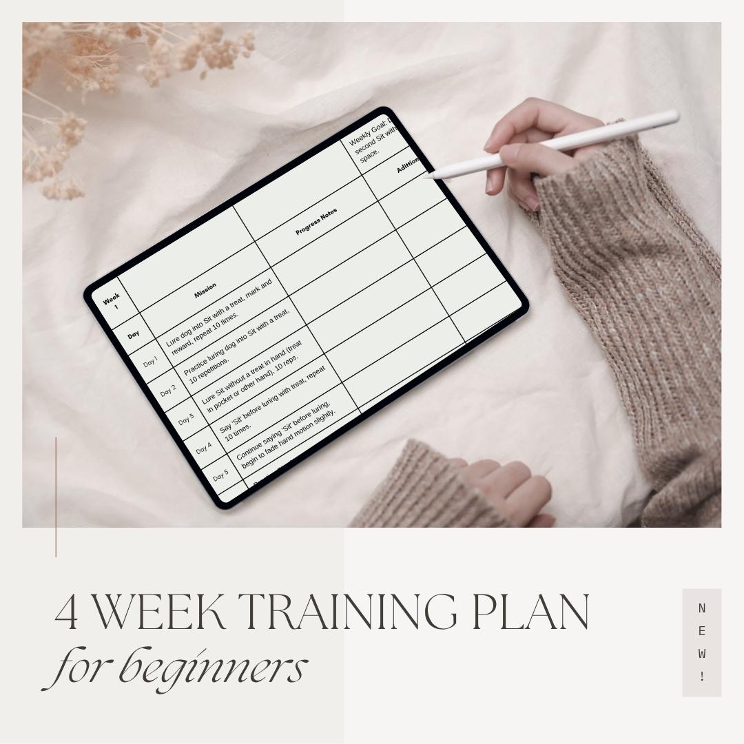 4-Week Sit Dog Training Challenge: Puppy Obedience Worksheet (PDF Download)