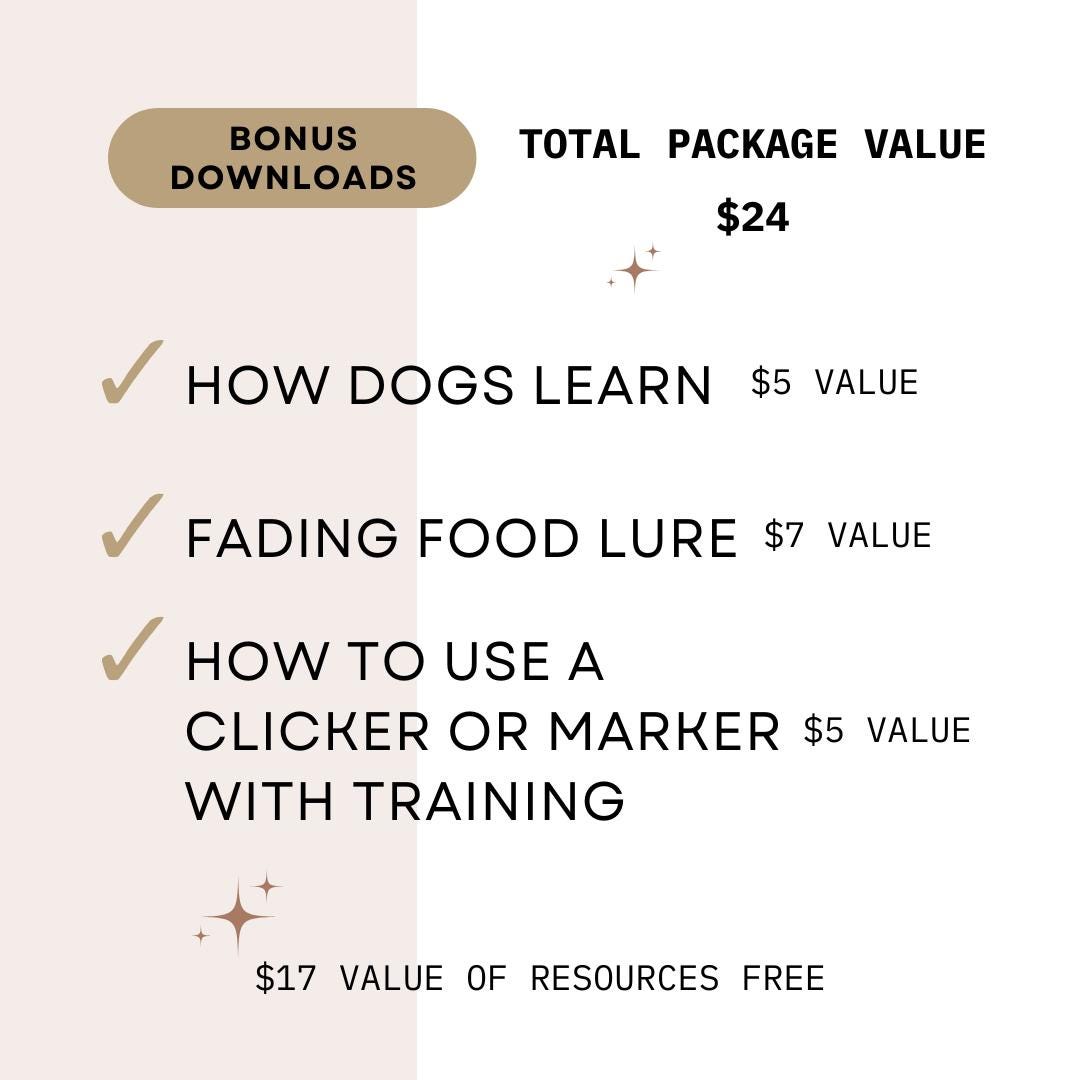 4-Week Sit Dog Training Challenge: Puppy Obedience Worksheet (PDF Download)